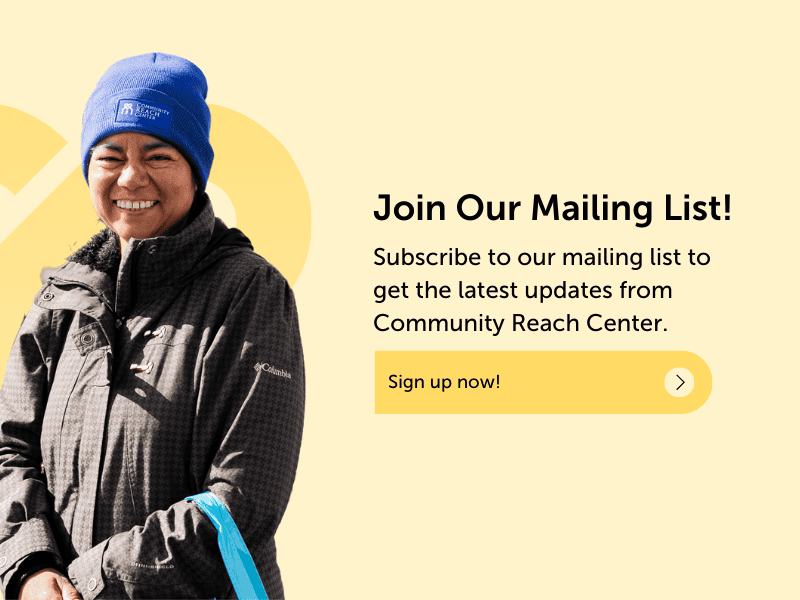 Mailing list subscription banner community reach center